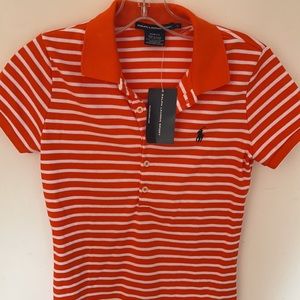 Ralph Lauren sport small slim fit striped top